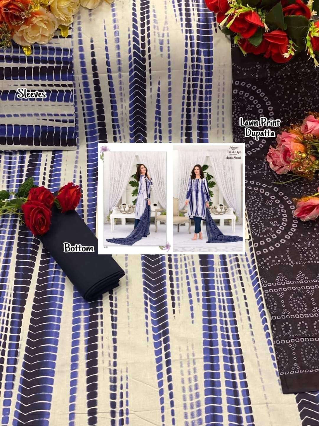 Agha Noor Jainee vol 2 catalog  Heavy lawn Cotton Karachi Dress Material at wholesale price
