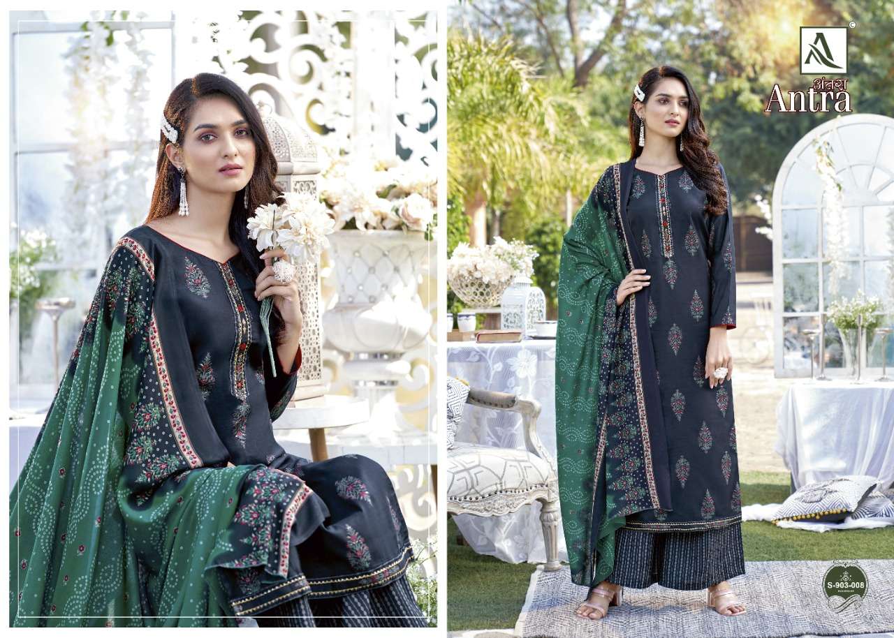 Alok Antra Catalog Pure Viscose Silk Exclusive Wear Dress Materials 