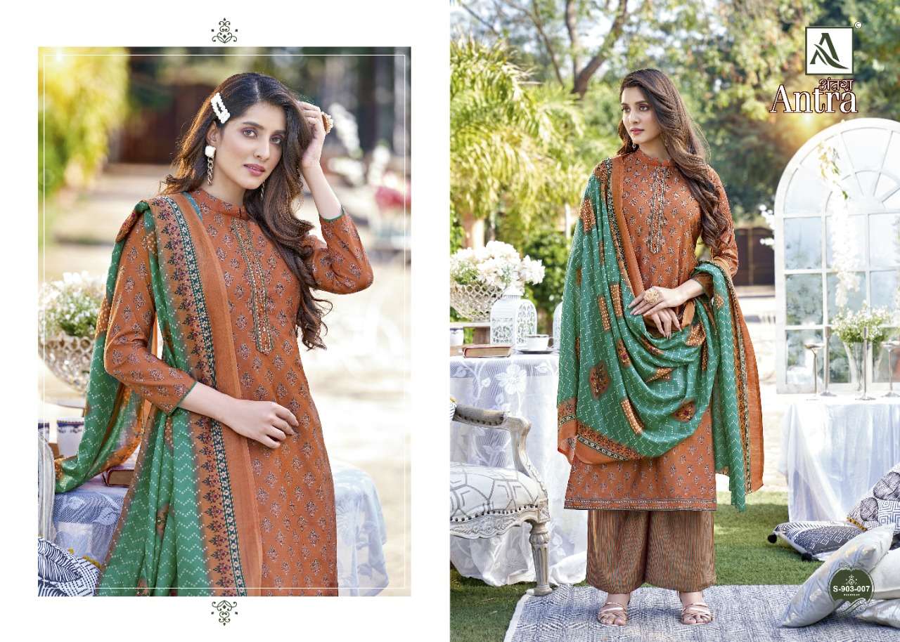 Alok Antra Catalog Pure Viscose Silk Exclusive Wear Dress Materials 