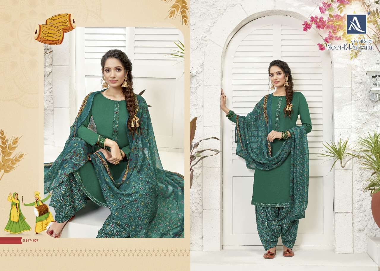 Alok Noor E Patiyala  catalog Jam cotton Designer Dress Material