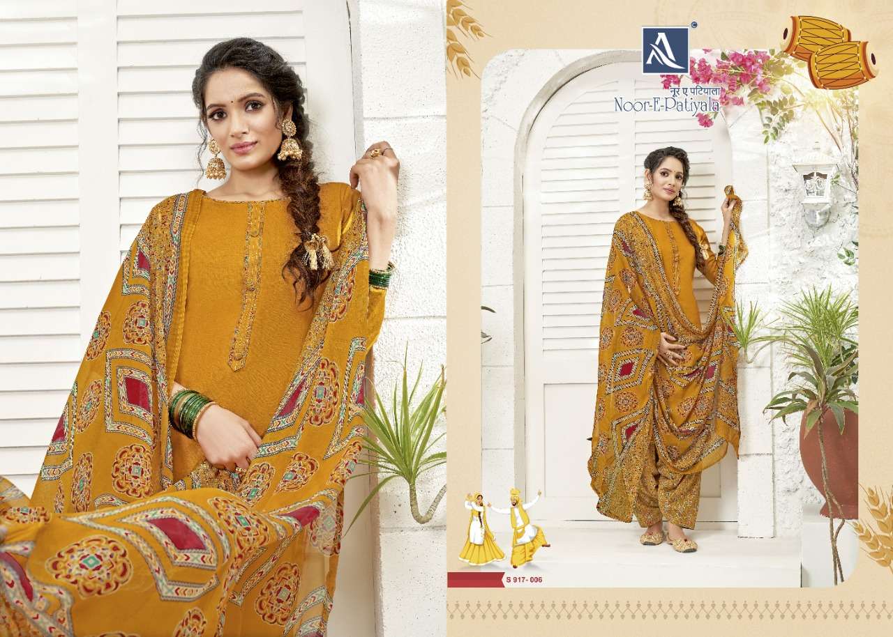 Alok Noor E Patiyala  catalog Jam cotton Designer Dress Material