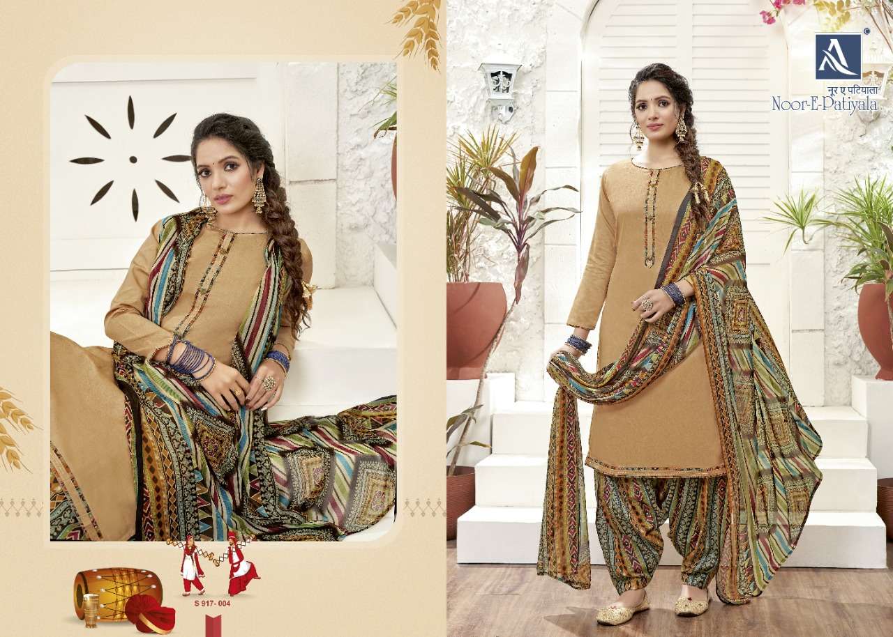 Alok Noor E Patiyala  catalog Jam cotton Designer Dress Material