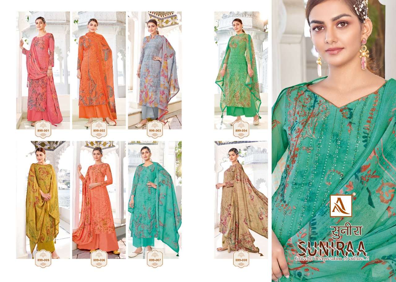 Alok Suniraa Catalog Designer Wear Cotton Printed Dress Materials 