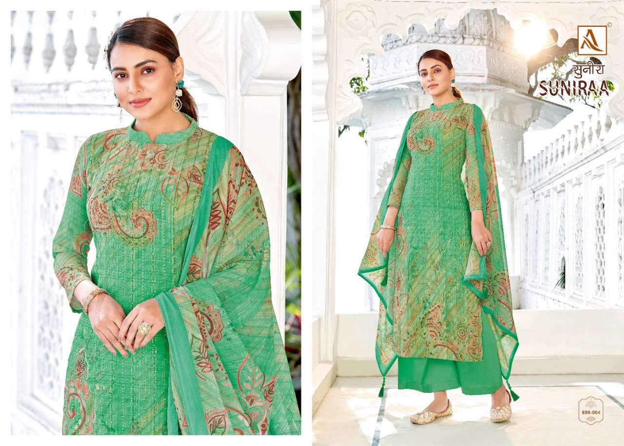 Alok Suniraa Catalog Designer Wear Cotton Printed Dress Materials 
