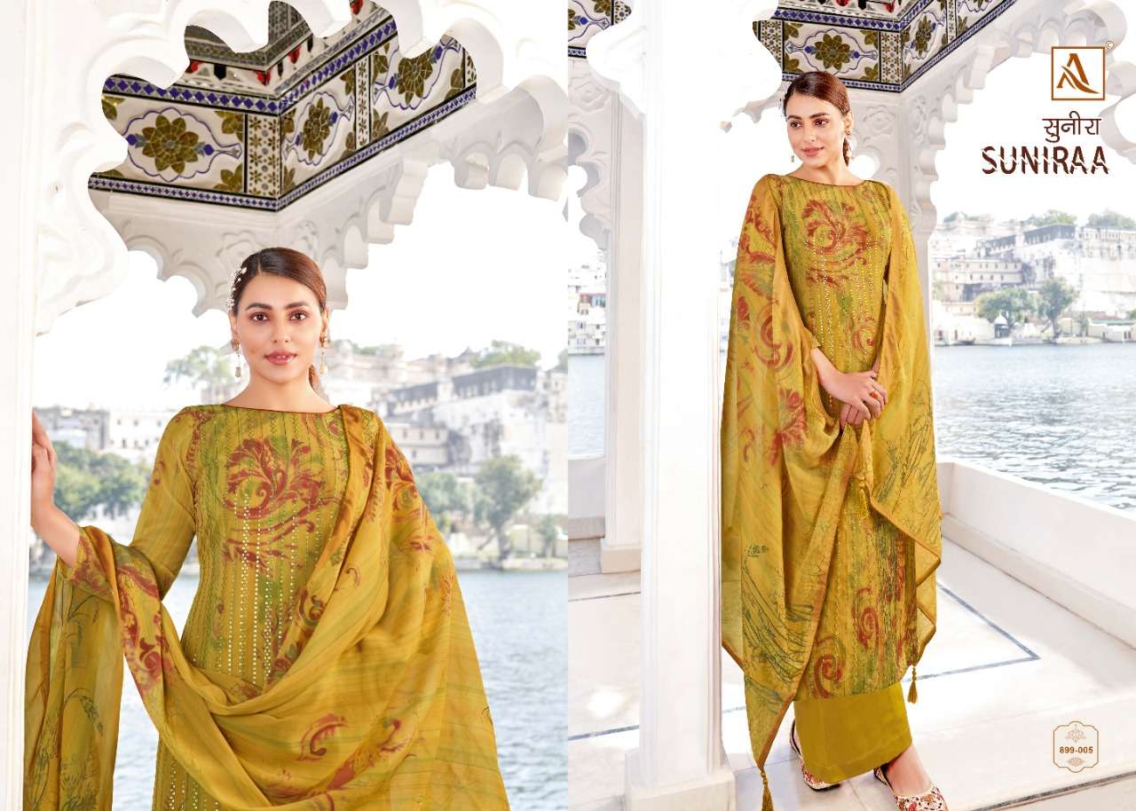 Alok Suniraa Catalog Designer Wear Cotton Printed Dress Materials 