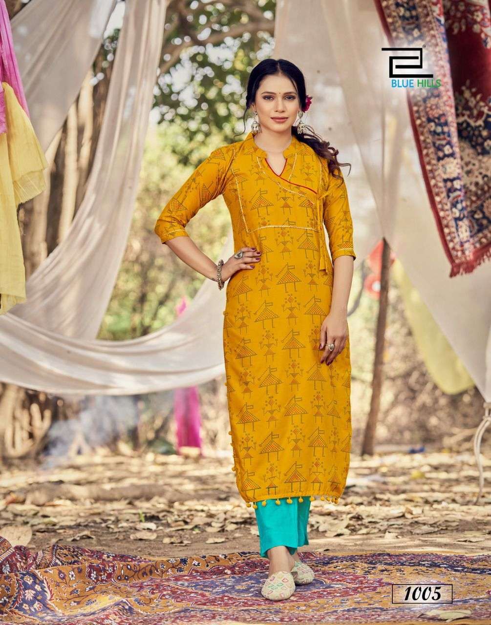 Blue Hills Candy Vol 1 catalog  Heavy Rayon Daily Wear Kurtis