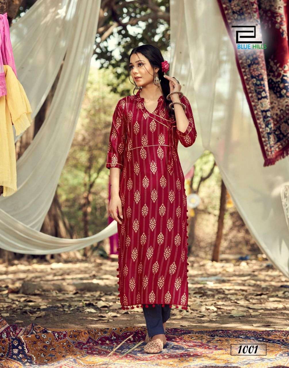 Blue Hills Candy Vol 1 catalog  Heavy Rayon Daily Wear Kurtis