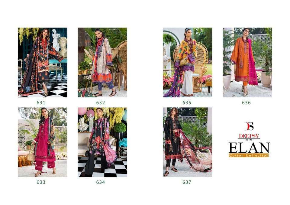 Deepsy Elan cotton collection catalog lawn cotton printed Pakistani Salwar Suits
