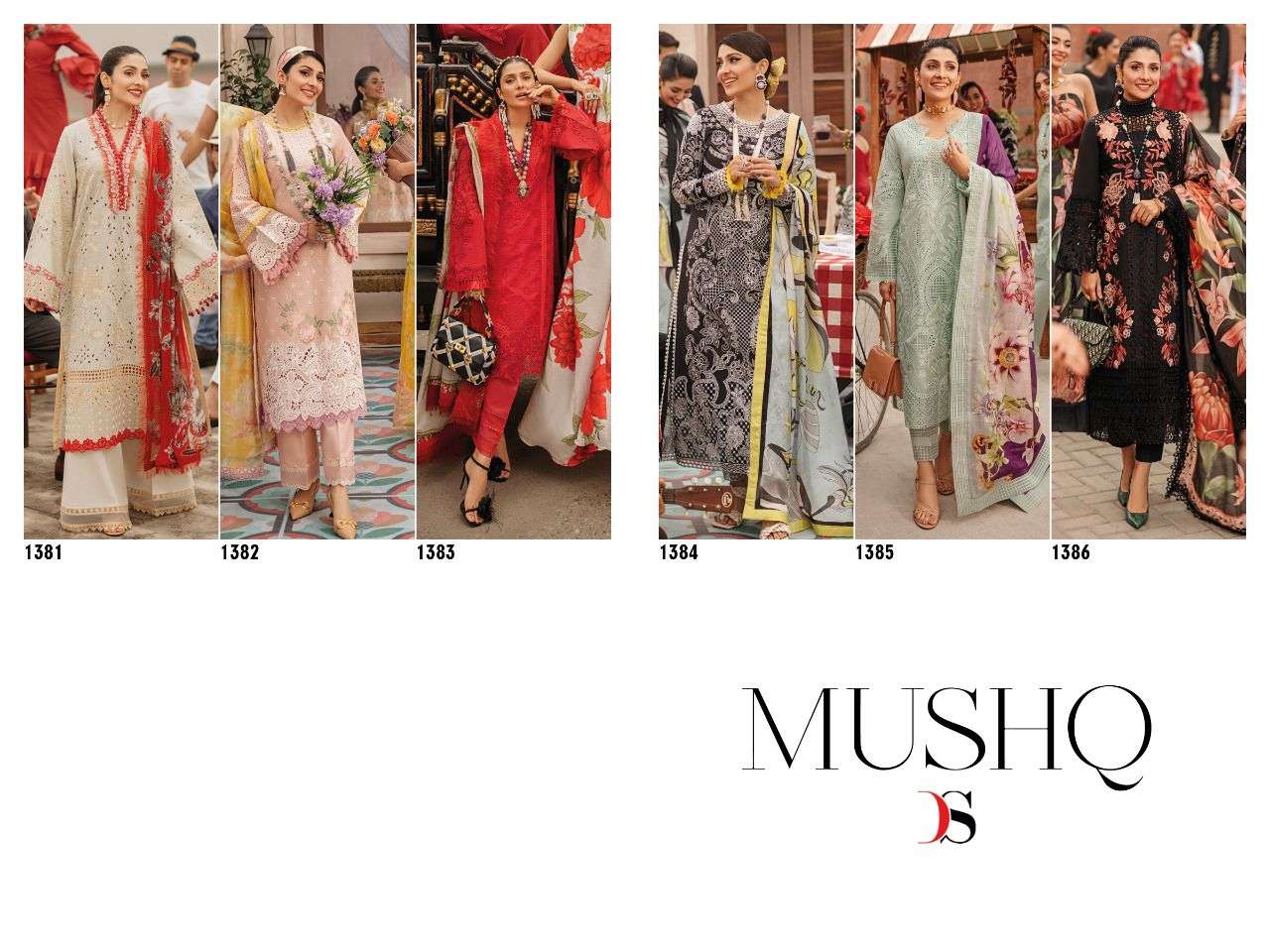 Deepsy Mushq catalog Exclusive cotton printed Pakistani Salwar suits 