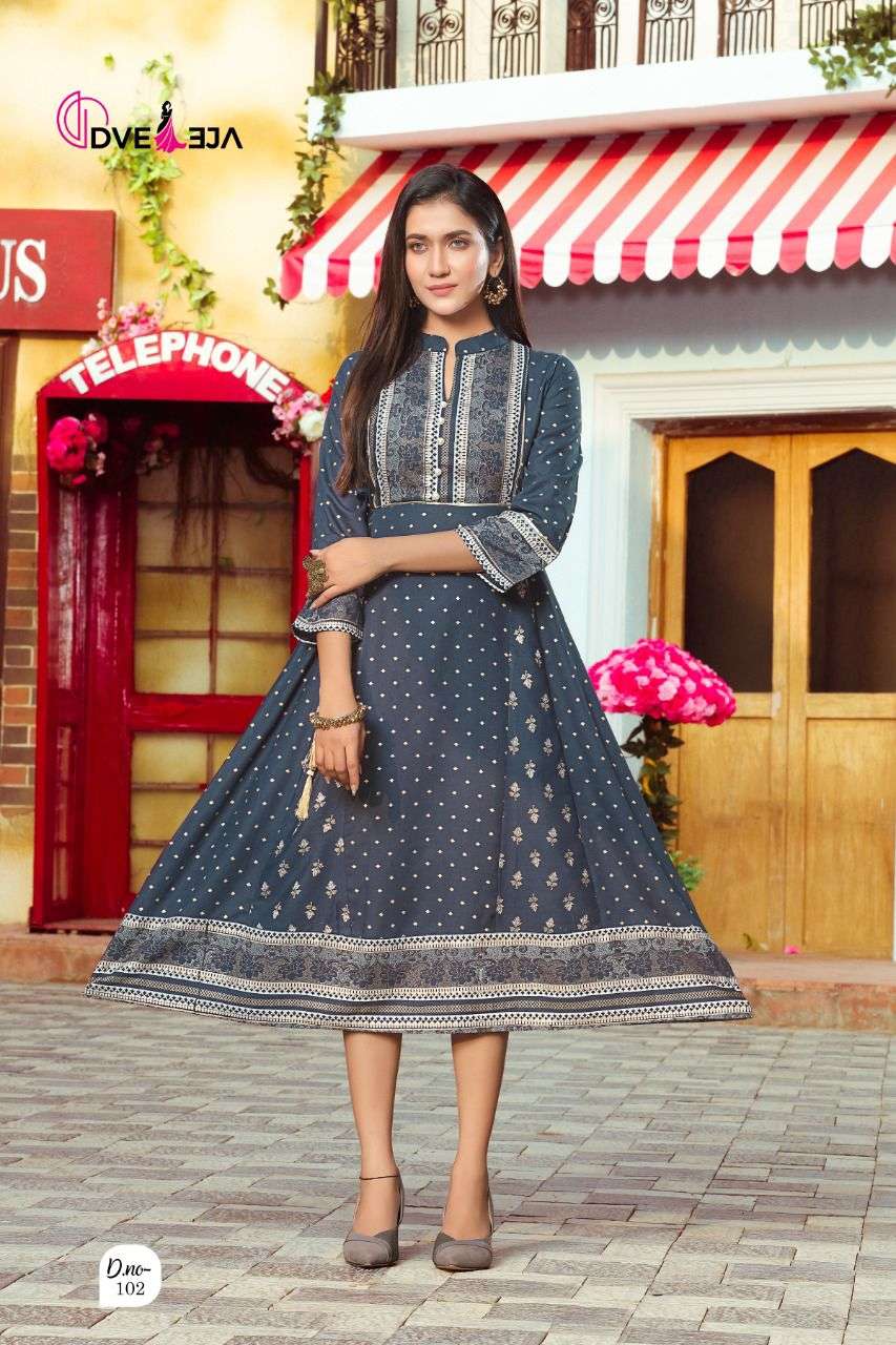 Dveeja Fusion Catalog Party Wear Anarkali Short Kurtis 