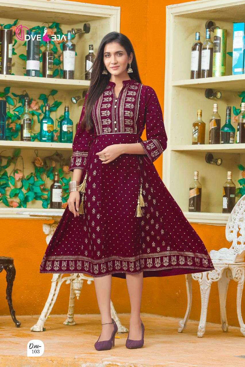 Dveeja Fusion Catalog Party Wear Anarkali Short Kurtis 