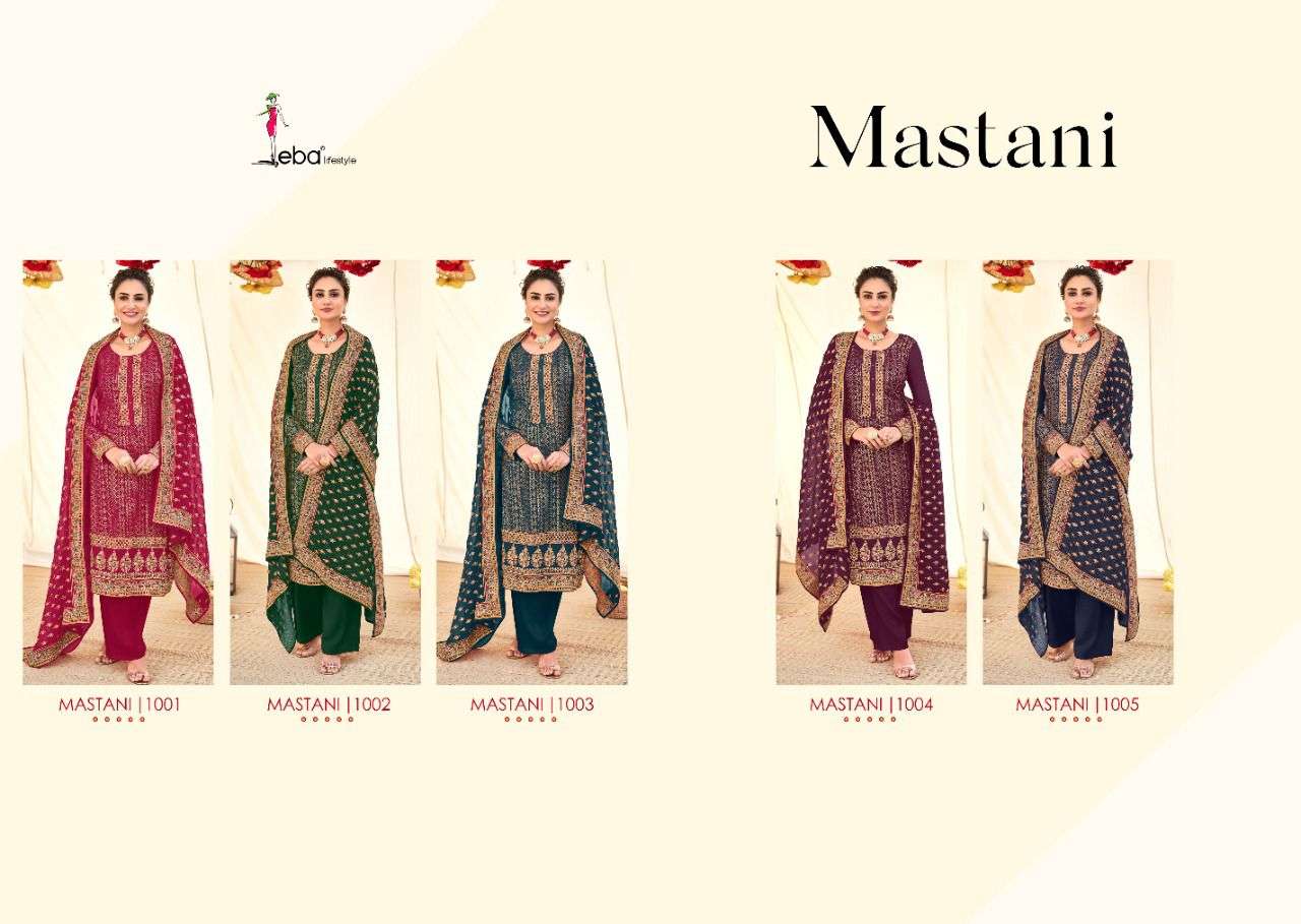 Eba Mastani Catalog Exclusive Wear Georgette Embroidery Salwar Kameez