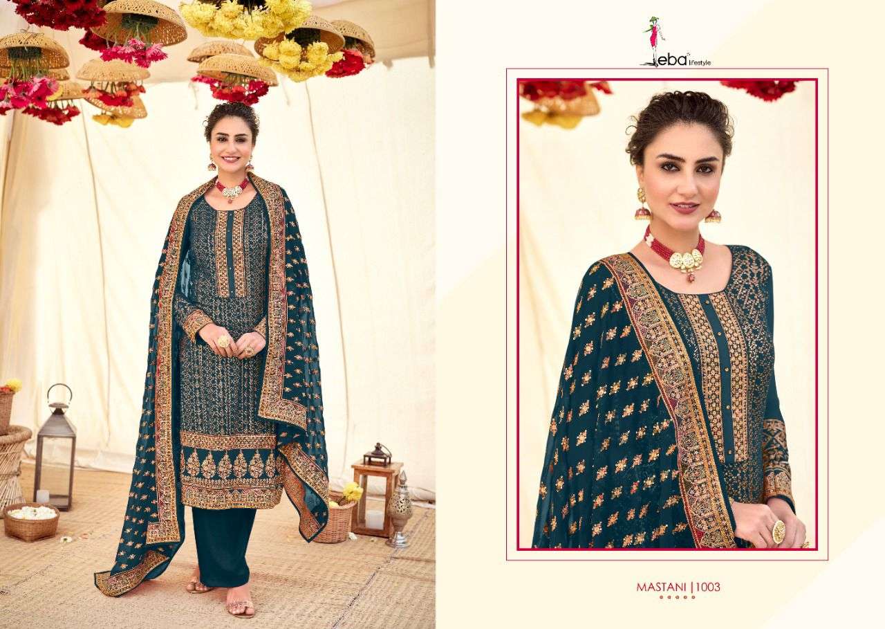 Eba Mastani Catalog Exclusive Wear Georgette Embroidery Salwar Kameez