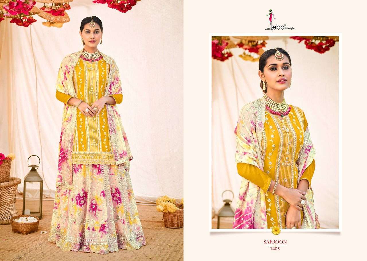 Eba Safroon Catalog Georgette  Designer Wear Salwar Kameez
