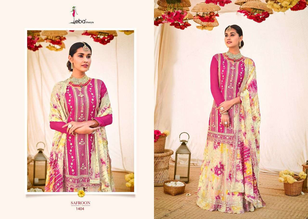 Eba Safroon Catalog Georgette  Designer Wear Salwar Kameez