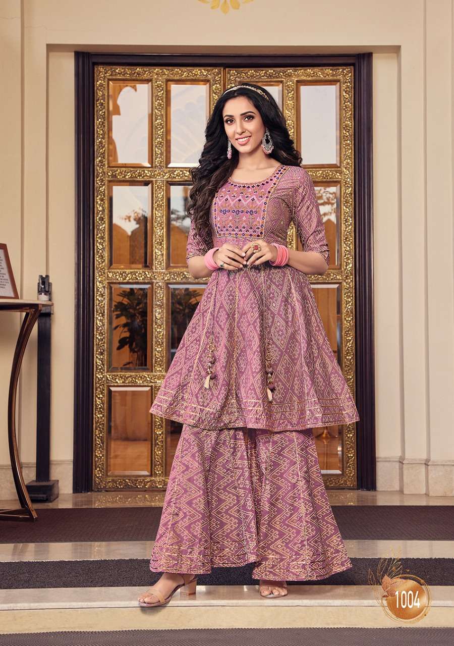 Kajal Style Lavish Vol 1 catalog Designer  Cotton Kurtis With Sharara 