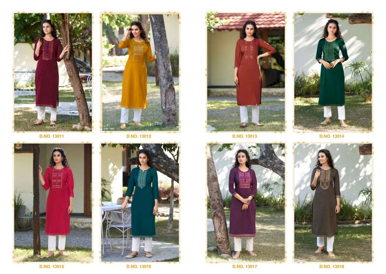 Kalaroop Kites vol 4  catalog Fancy  Embroidery Kurtis 