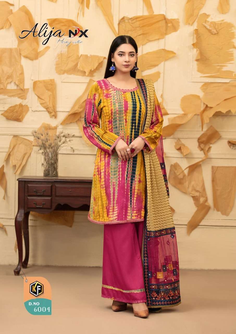 Keval Fab Alija Nx Catalog Casual Wear Karachi Cotton Dress Materials 