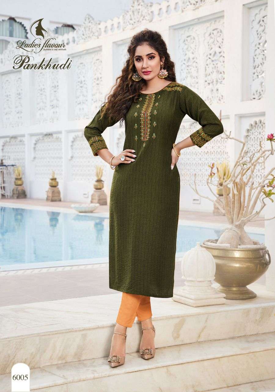 Ladies Flavour Pankhudi catalog  Viscose Rayon Kurtis For Casual Wear Buy Online wholesale price