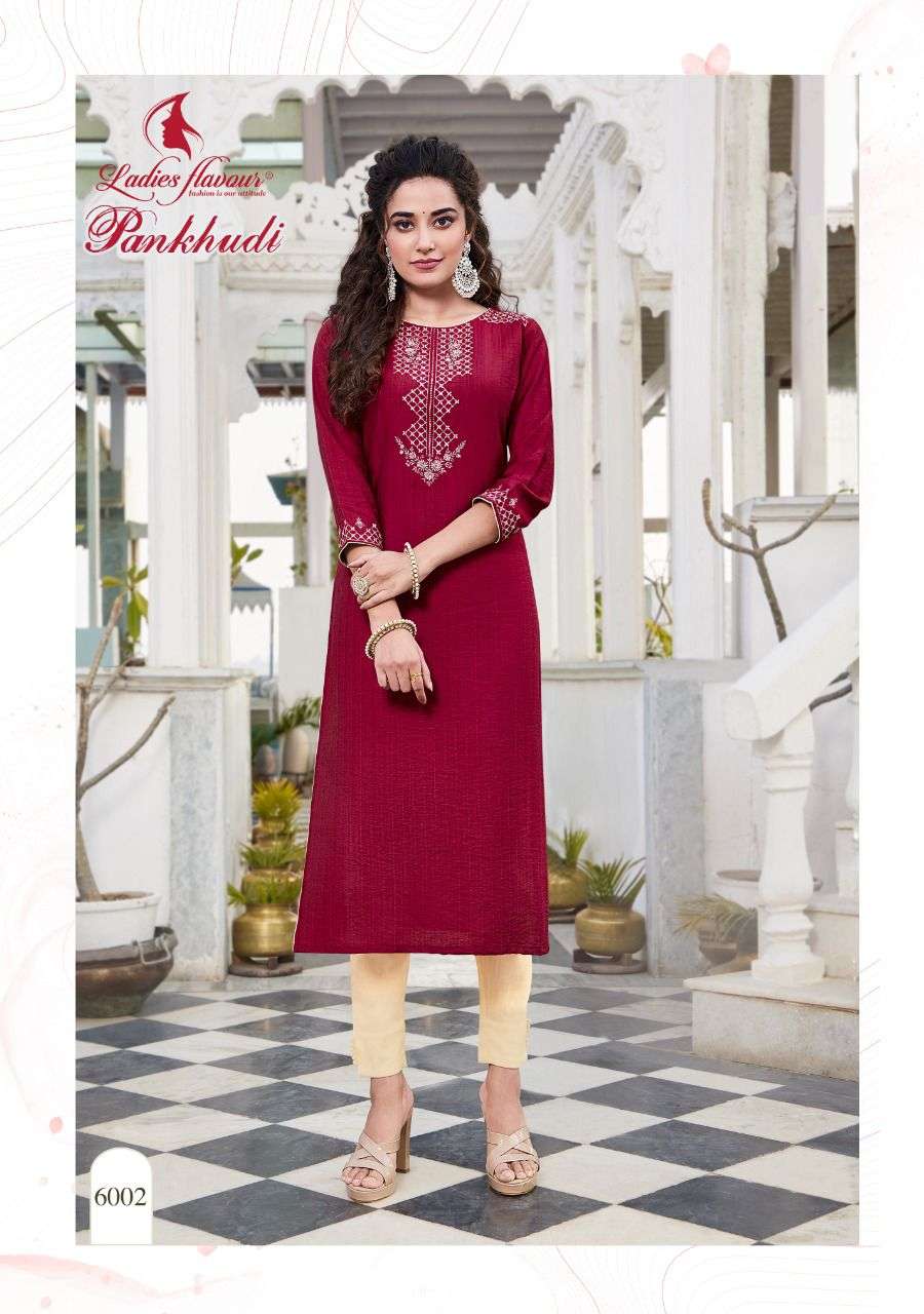 Ladies Flavour Pankhudi catalog  Viscose Rayon Kurtis For Casual Wear Buy Online wholesale price