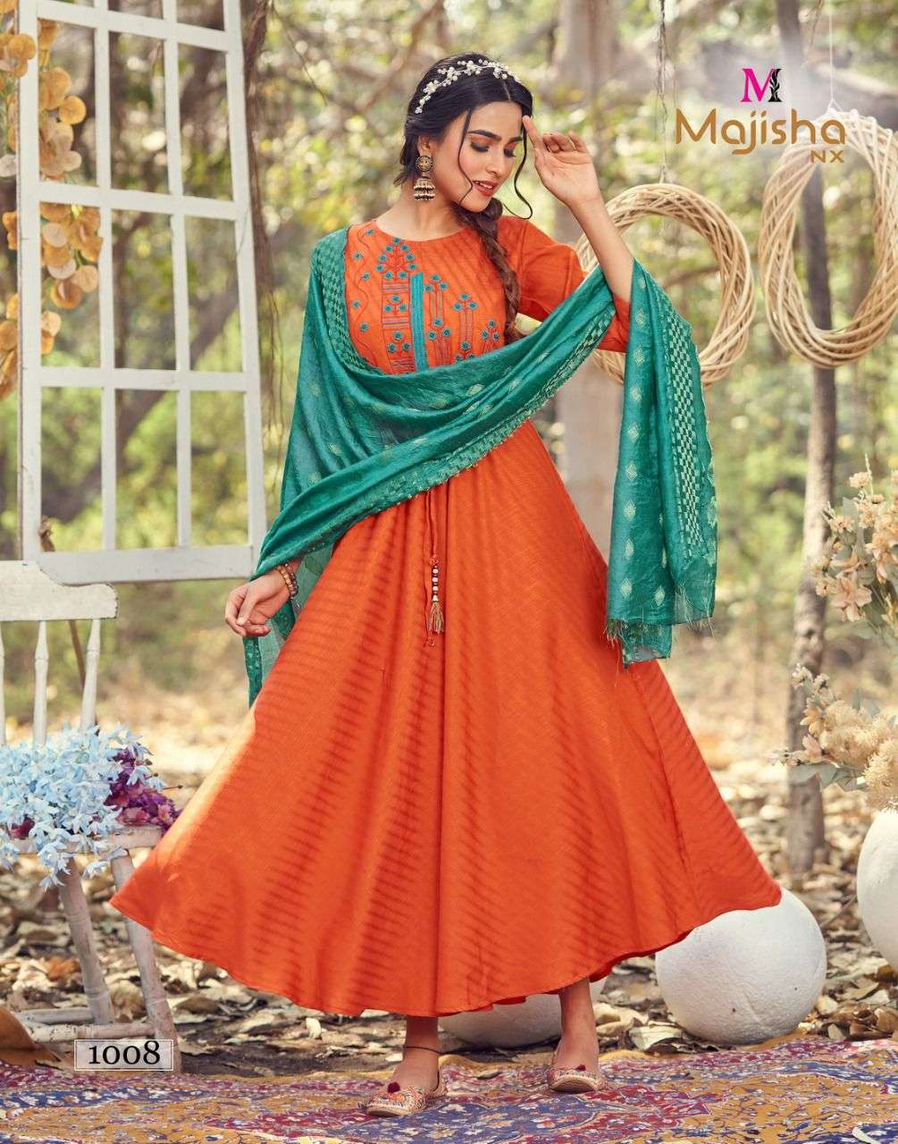 Majisha Nx Pankh  catalog  Fancy  Rayon Kurtis With Dupatta 