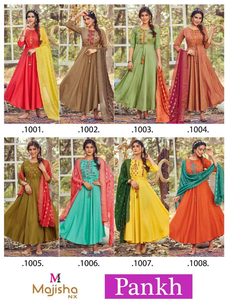 Majisha Nx Pankh  catalog  Fancy  Rayon Kurtis With Dupatta 