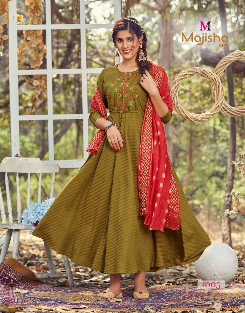 Majisha Nx Pankh  catalog  Fancy  Rayon Kurtis With Dupatta 
