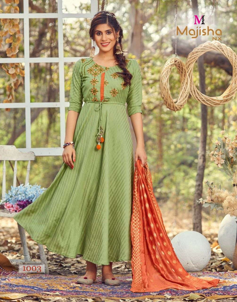 Majisha Nx Pankh  catalog  Fancy  Rayon Kurtis With Dupatta 