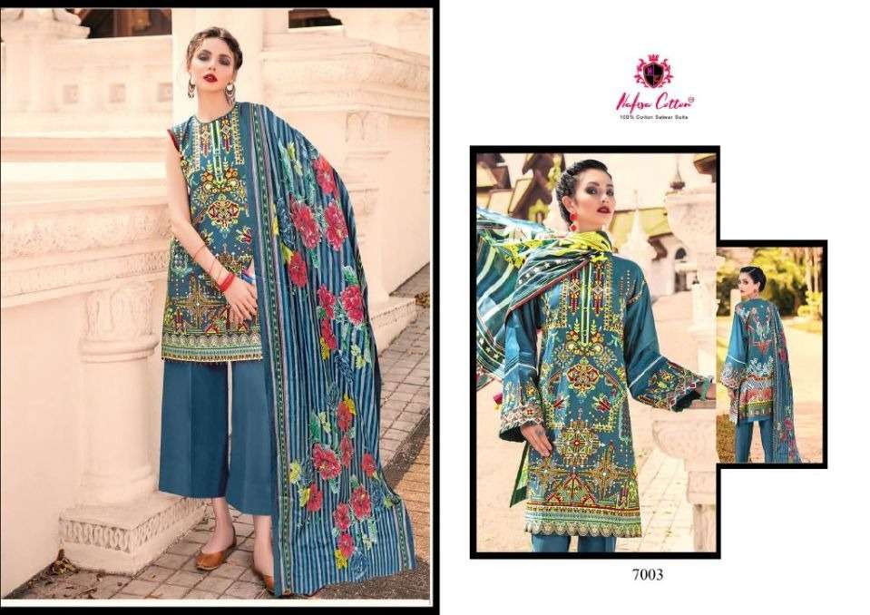 Nafisa Sahil Vol 7 Catalog Daily Wear Karachi Cotton Dress Materials 