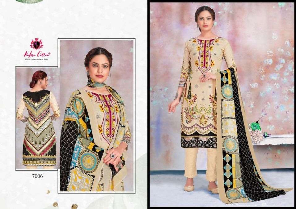Nafisa Sahil Vol 7 Catalog Daily Wear Karachi Cotton Dress Materials 