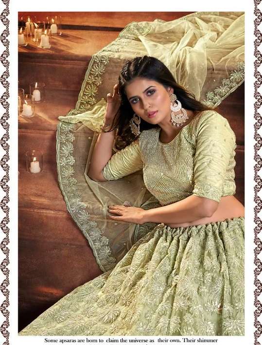  Pista 1107 Designer Soft Net sequins work Buy Lehenga Choli  Wholesale Lehenga Choli  collection 