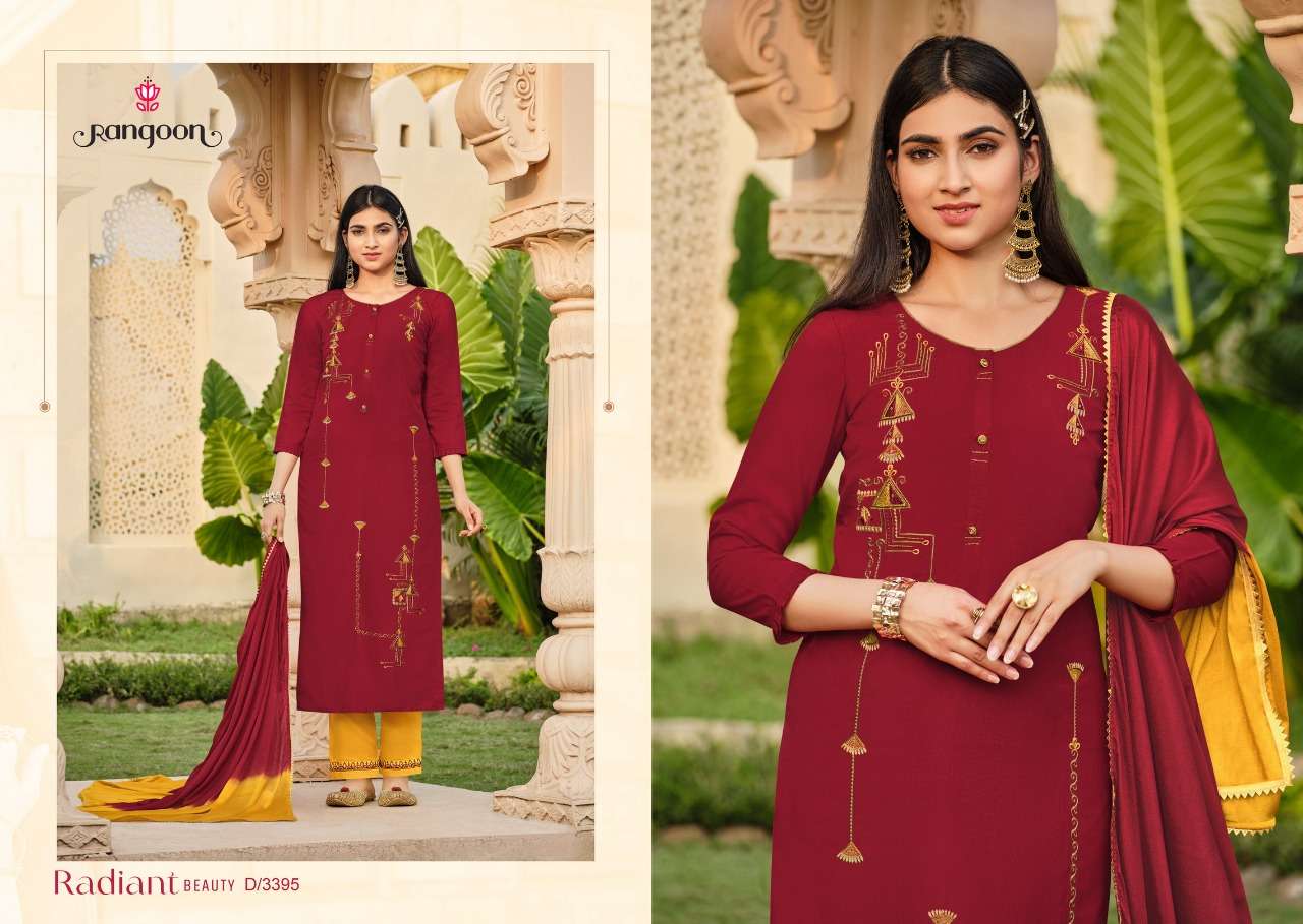Rangoon Sakhiyan catalog  Fancy  Kurtis With Bottom Dupatta
