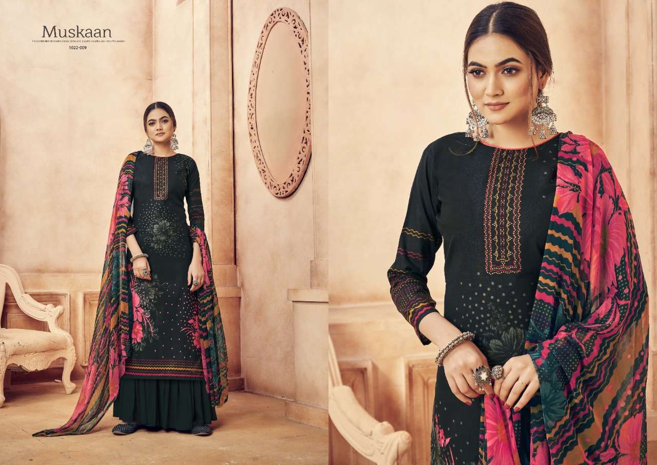 Romani Muskaan Catalog Designer Wear Cambric Cotton Dress Materials