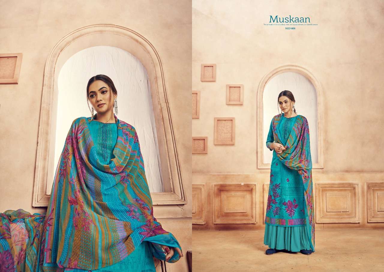 Romani Muskaan Catalog Designer Wear Cambric Cotton Dress Materials