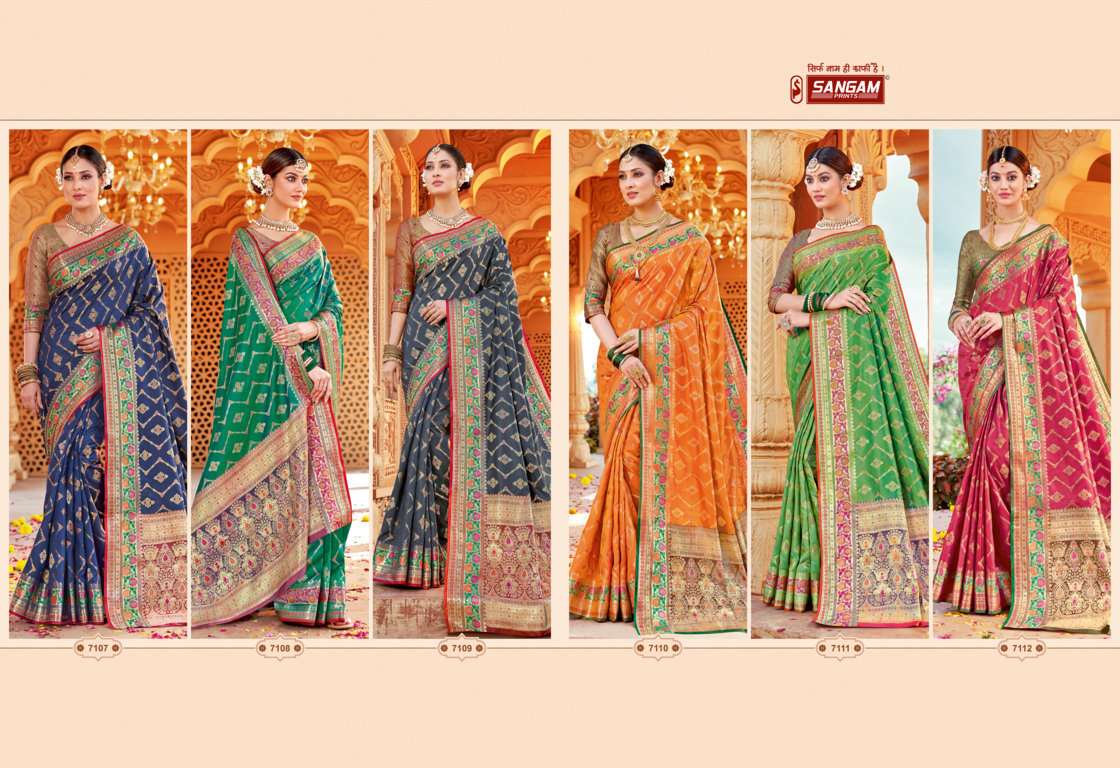 Sangam Taramani Catalog Traditional Wear Banarasi Silk Sarees