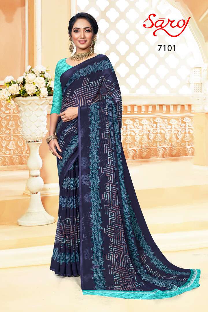 Saroj Spring Georgette Vol 2   catalog  Casual Wear Saree 