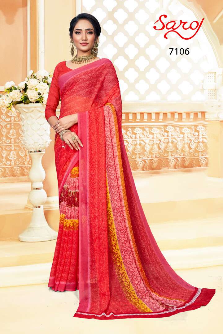 Saroj Spring Georgette Vol 2   catalog  Casual Wear Saree 