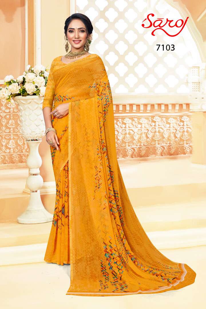 Saroj Spring Georgette Vol 2   catalog  Casual Wear Saree 