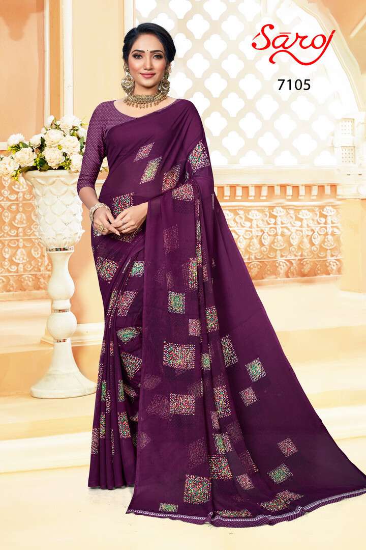 Saroj Spring Georgette Vol 2   catalog  Casual Wear Saree 