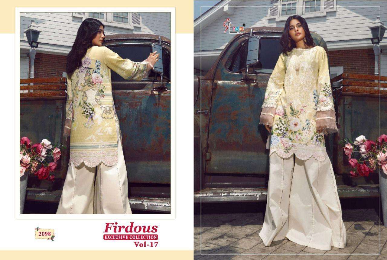 Shree Firdous Exclusive Collection vol 17 catalog Pakistani Salwar Suits