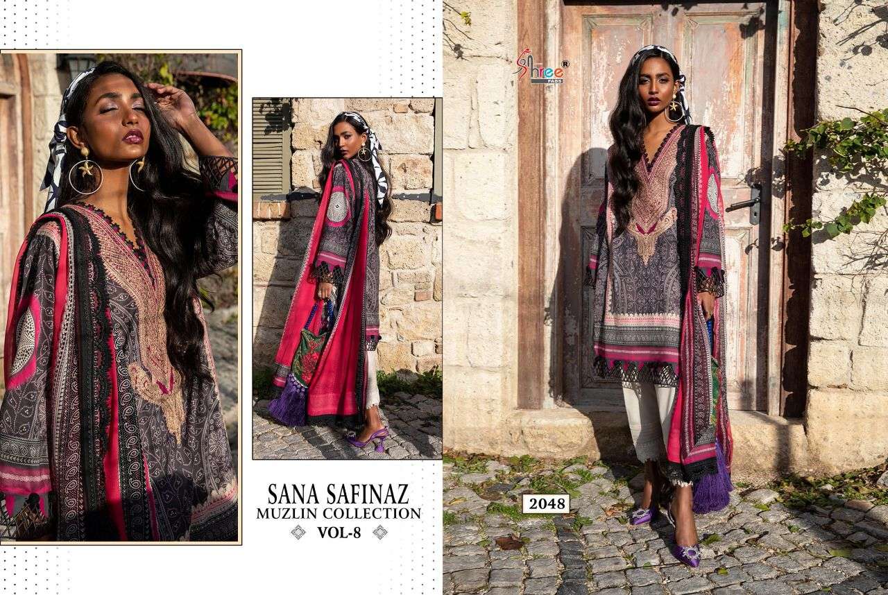 Shree Sana Safinaz Muzlin Collection vol 8 catalog  Pakistani Suits