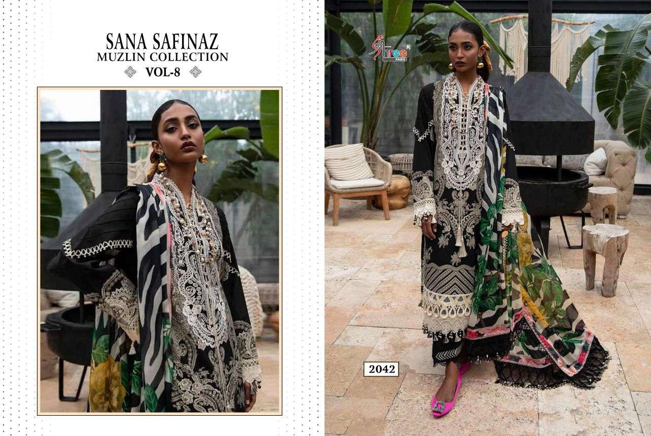 Shree Sana Safinaz Muzlin Collection vol 8 catalog  Pakistani Suits