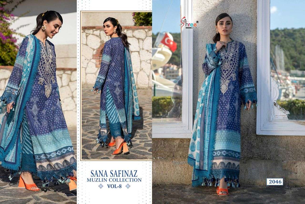 Shree Sana Safinaz Muzlin Collection vol 8 catalog  Pakistani Suits