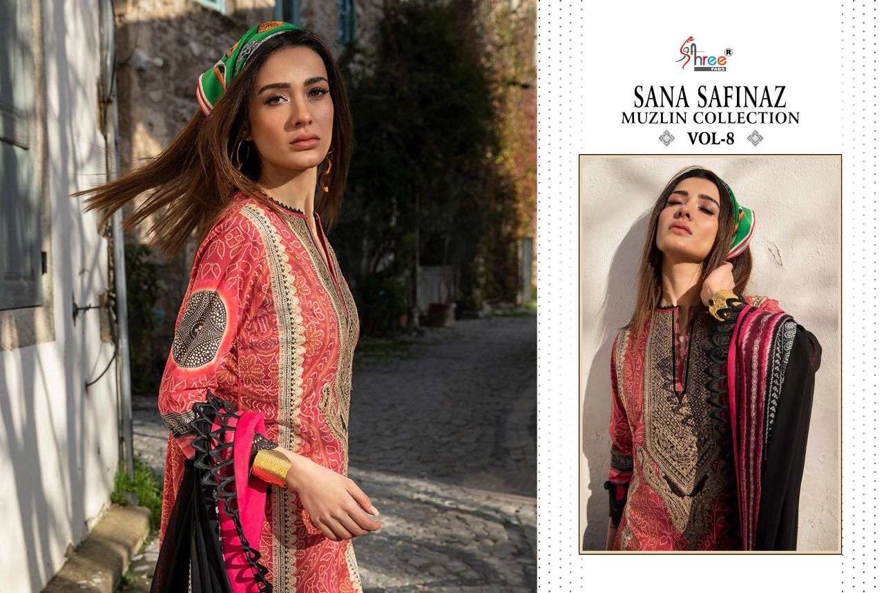 Shree Sana Safinaz Muzlin Collection vol 8 catalog  Pakistani Suits