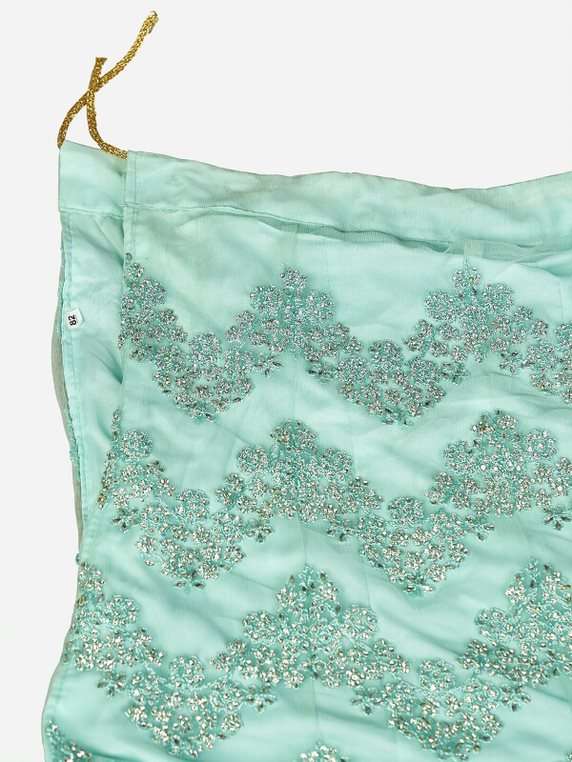  Sky Blue 1096 Embroidered Net Semi Stitched Lehenga choli collection Buy Online Lehenga at wholesale price in Surat