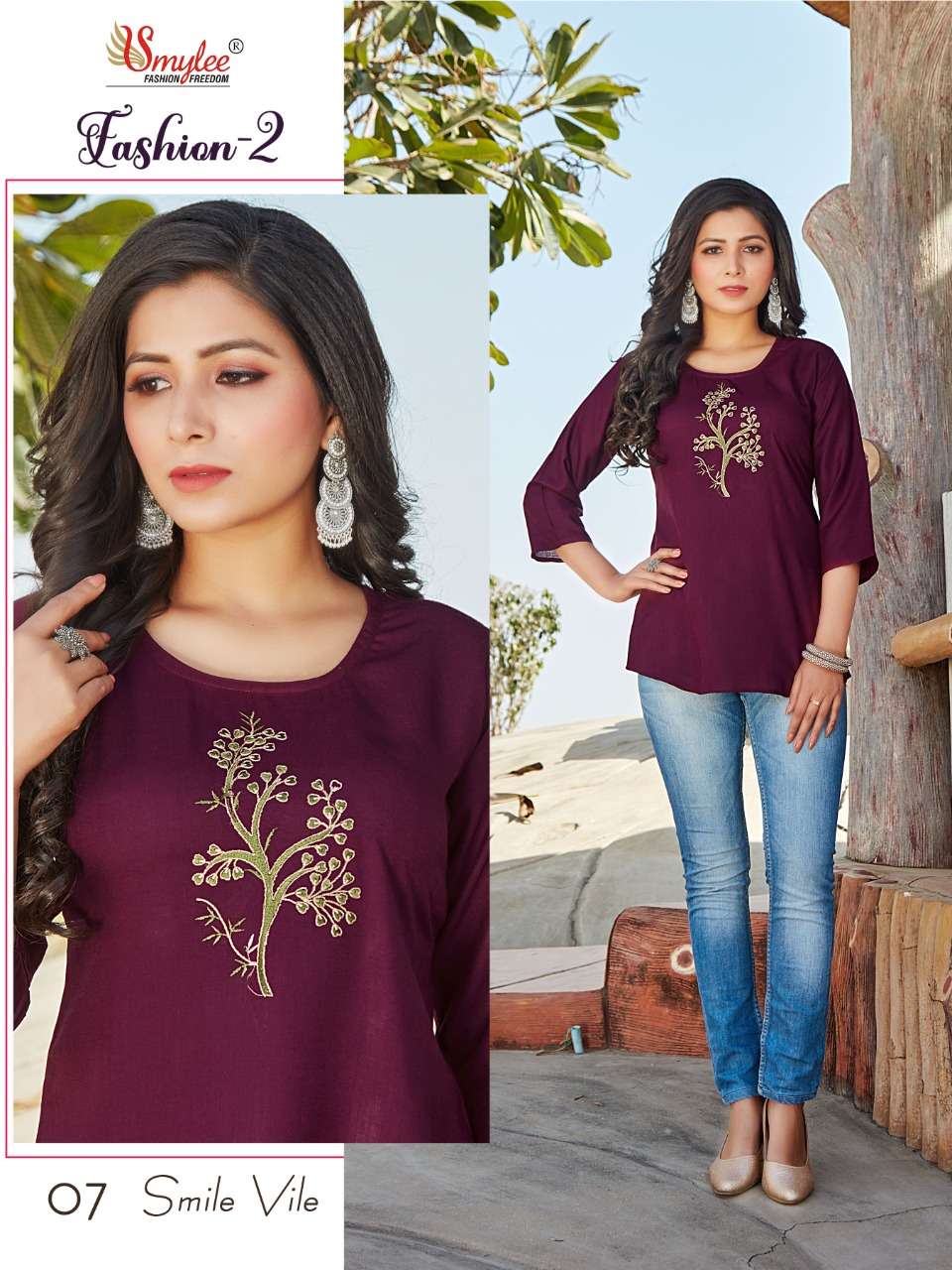 Smylee Fashion Vol 2 Catalog Western Wear Top Wholesale