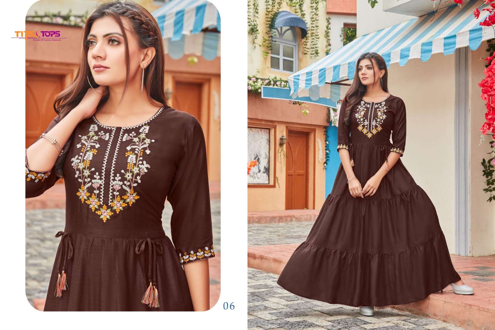 Tips & Tops Mora Vol 3 Catalog Party Wear Long Gowns