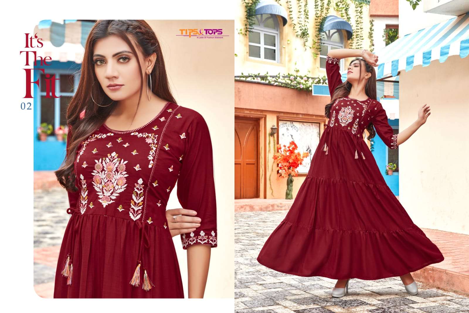 Tips & Tops Mora Vol 3 Catalog Party Wear Long Gowns