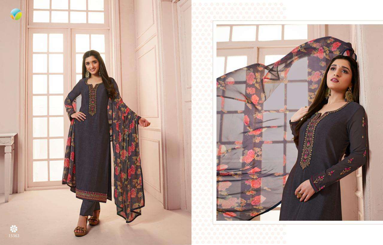 Vinay Silkina Royal Crepe Vol 33 Catalog Designer Wear Dress Materials