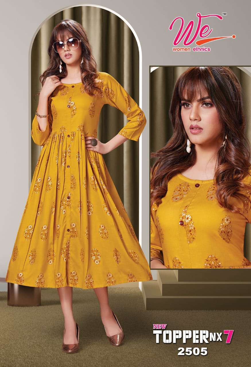 We Topper Nx vol 7 catalog  Designer  Rayon Kurtis Buy Anarkali online at Best Prices in India